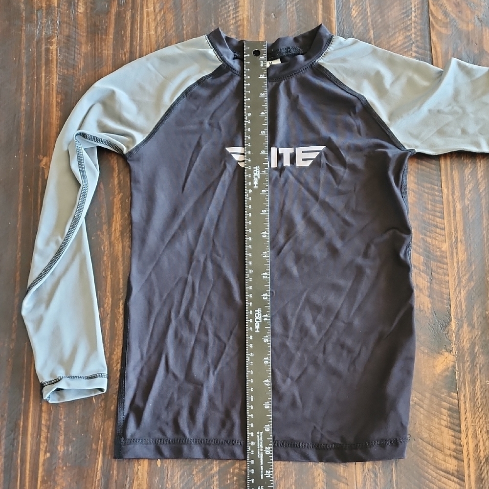 Elite Kids Rashguard Set - Black and Multicolor - Picture 9 of 15